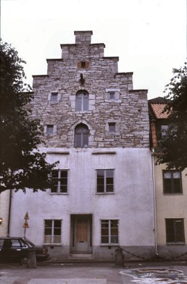 Ljungbergska huset. Huset med trapphusgavel.