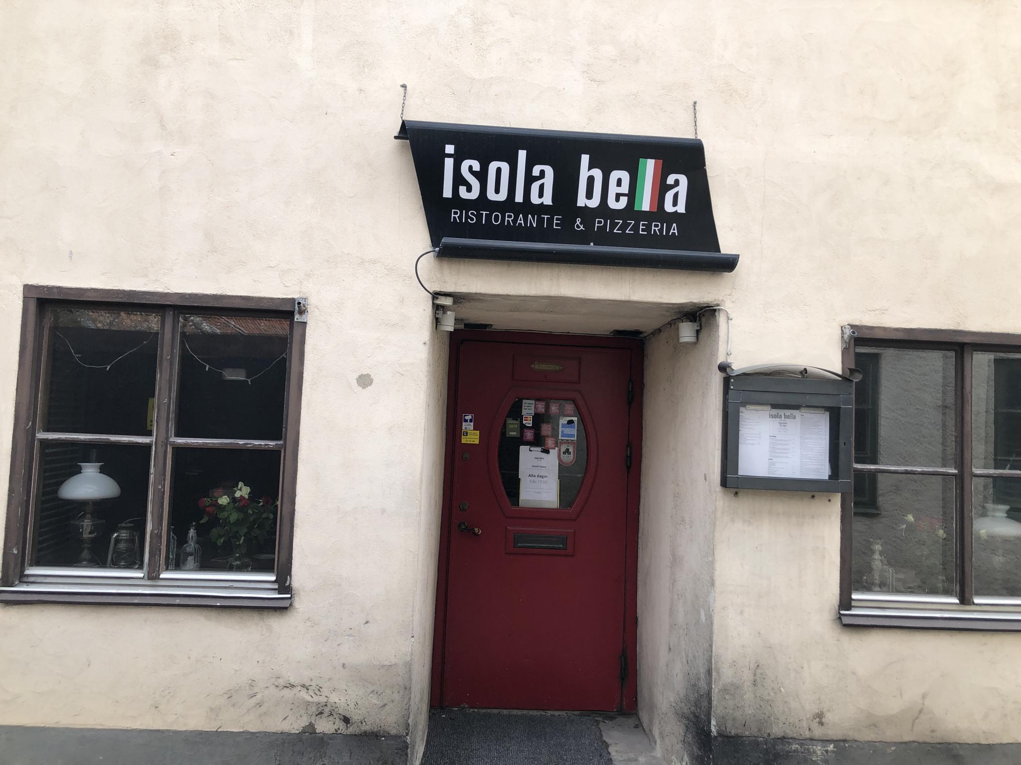 Restaurang Isola Bella, Södra Kyrkogatan 20.